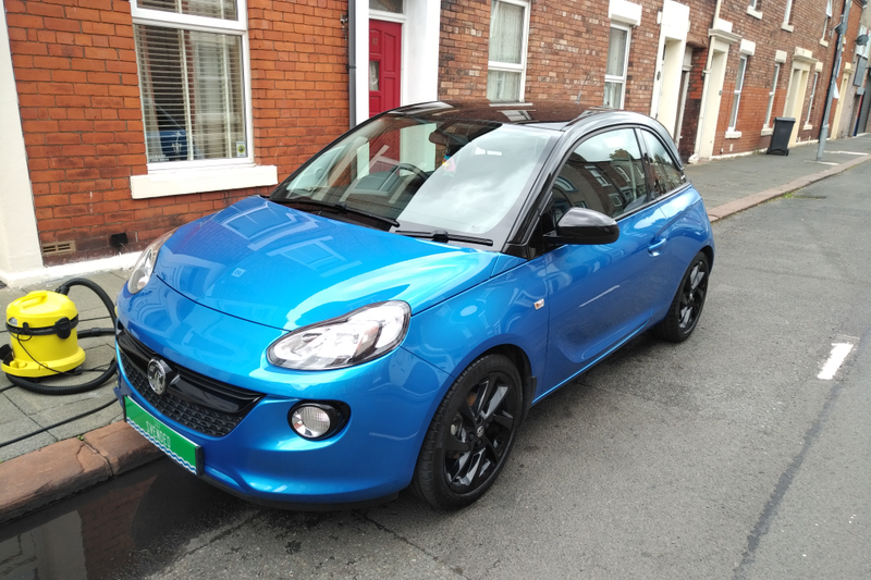 All finished, scratches around the front corners removed. Roof touched in with some of the alloy wheel paint. Goodness how an inch and a half of paint was removed from the guttering along the roof.